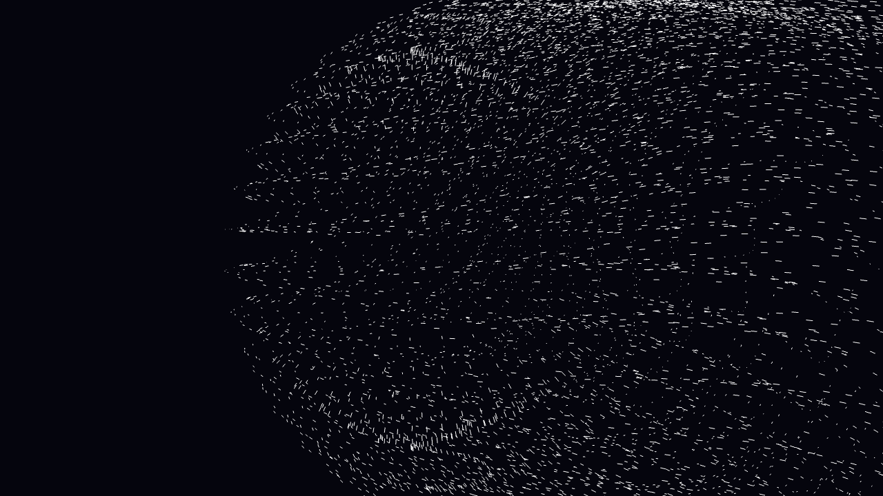 10,000 GPU particles swirling like a galaxy on black