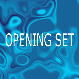 The title OPENING SET in white, centered over a visual
